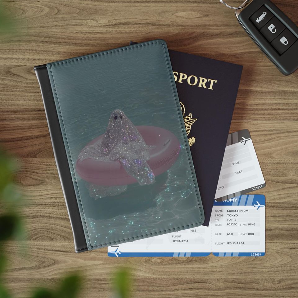 Sparkling Ghost Passport Cover