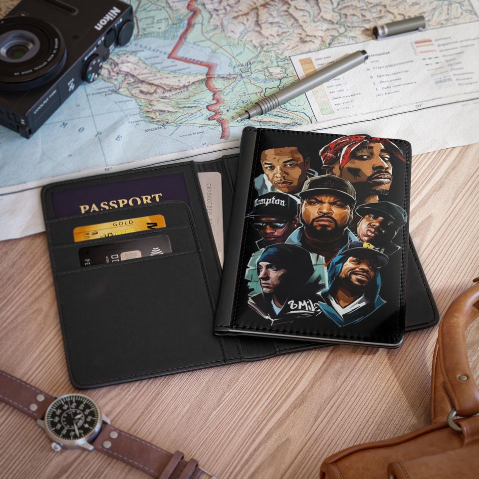 Iconic Rap Legends Passport Cover