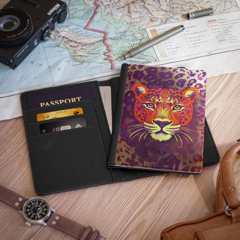 Leopard Print Passport Cover