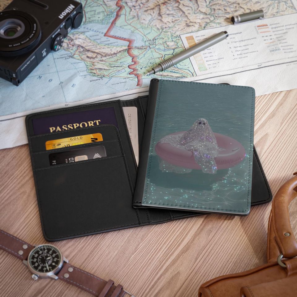 Sparkling Ghost Passport Cover
