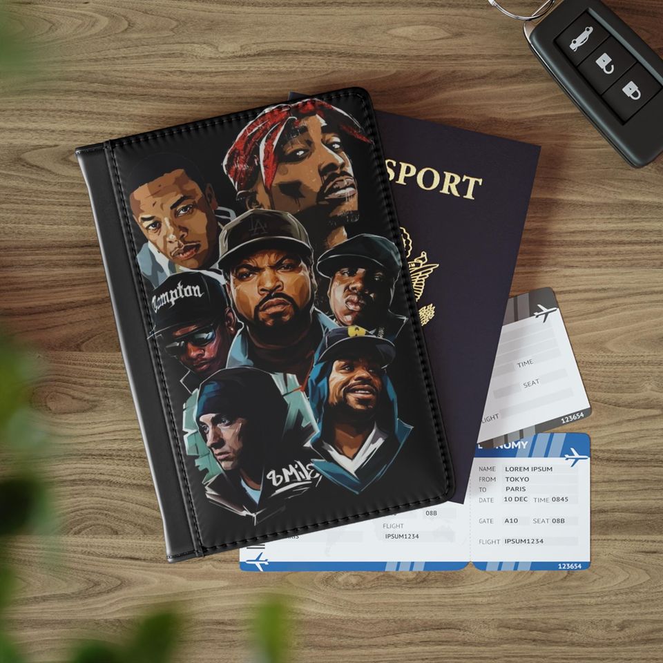Iconic Rap Legends Passport Cover