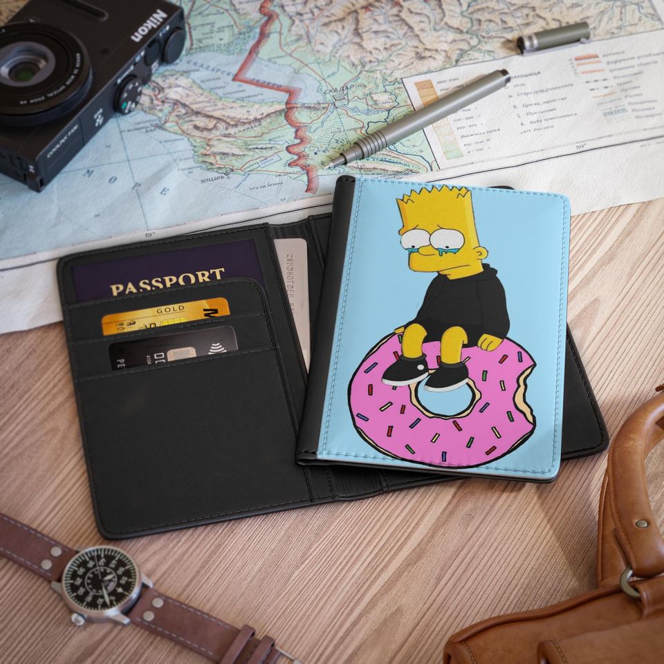Sad Bart Simpson Passport Cover