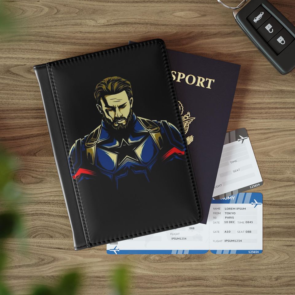 Captain America Passport Cover