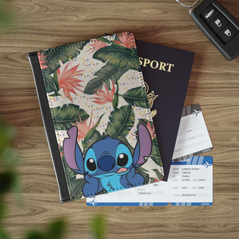 Tropical Leaves Passport Cover