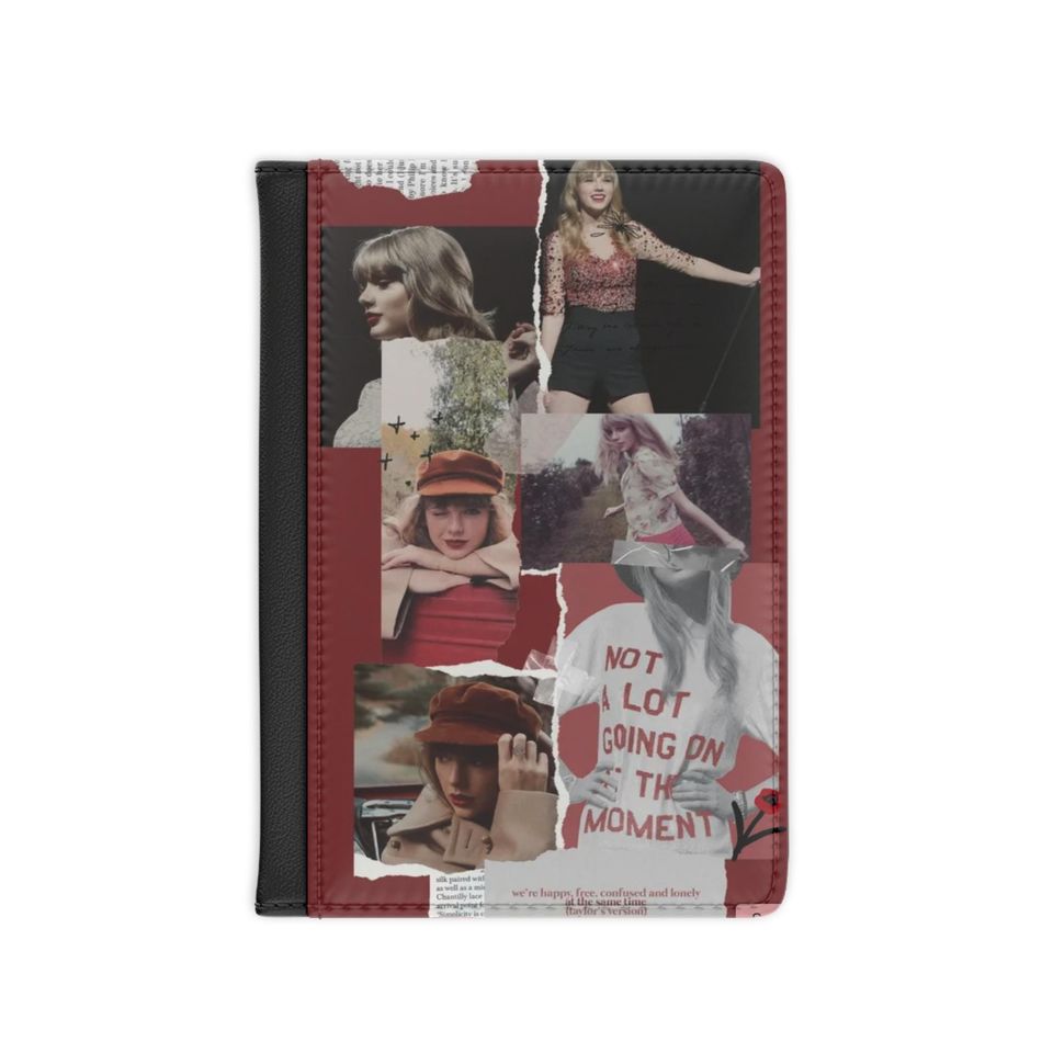 Red Collage Passport Cover