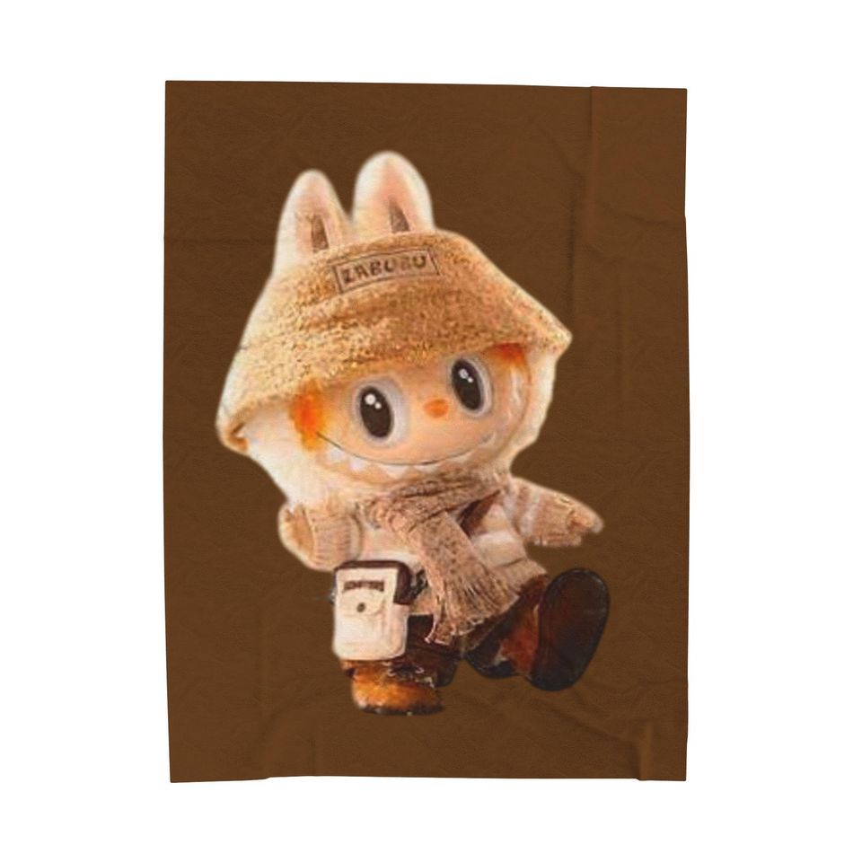 Labubu Fleece Blanket, Kid Blanket, Back To School Gift