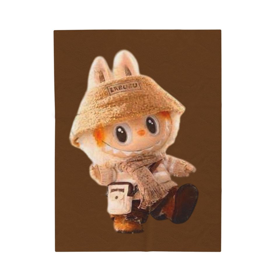 Labubu Fleece Blanket, Kid Blanket, Back To School Gift