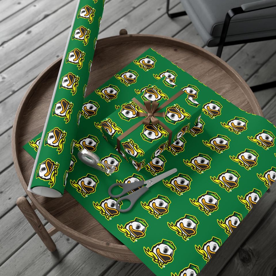 Oreg Ducks Gift Wrap Paper for Birthdays and Holidays Eco-Friendly