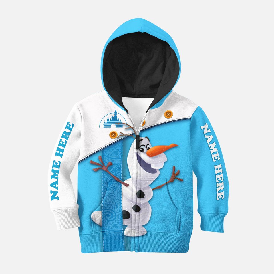 Olaf custom hoodies, olaf 3D Hoodie