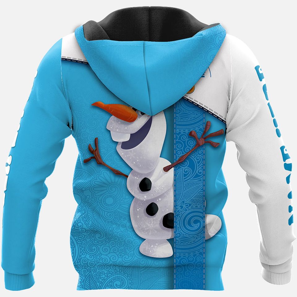 Olaf custom hoodies, olaf 3D Hoodie