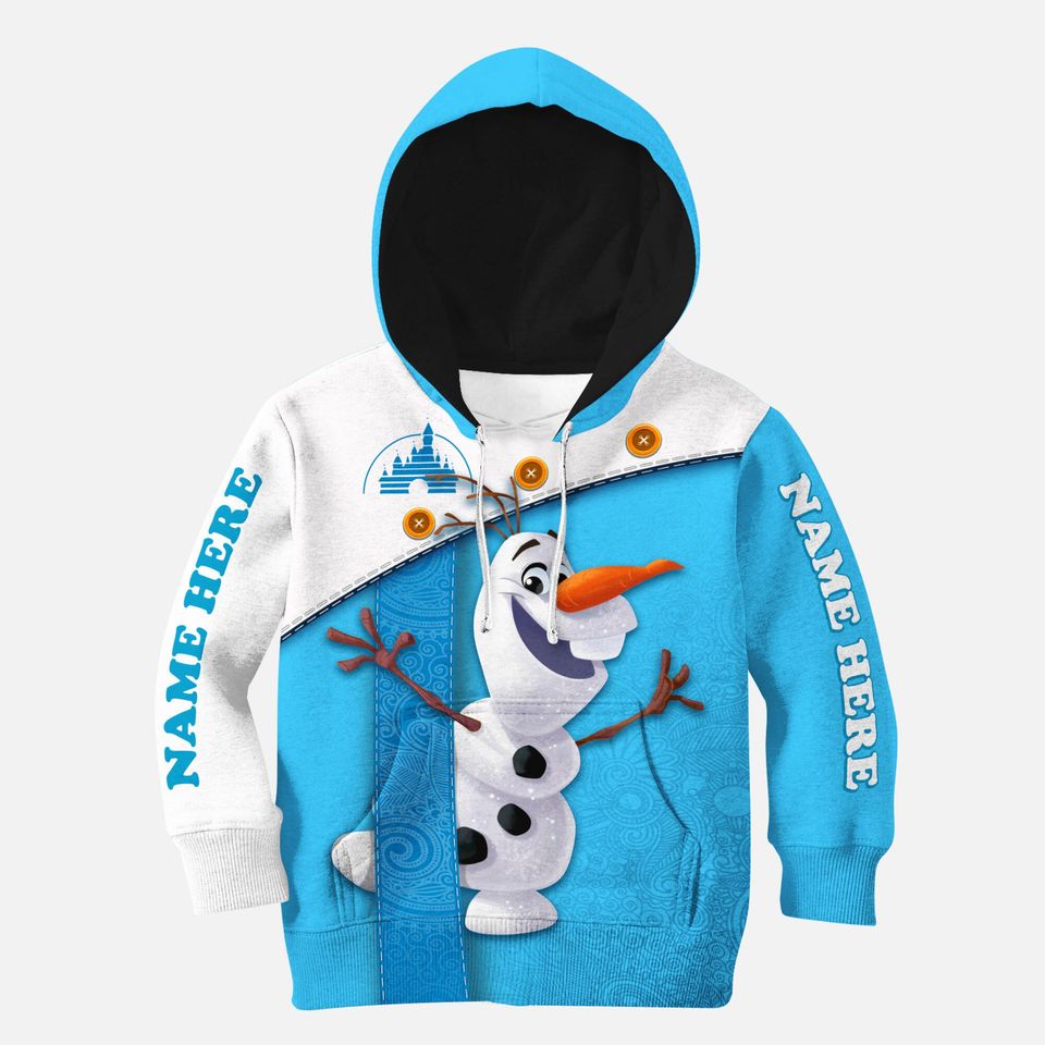 Olaf custom hoodies, olaf 3D Hoodie