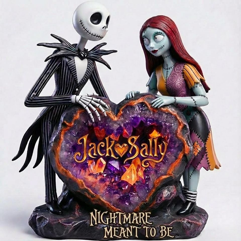 Personalized Jack & Sally Couple Acrylic Plaque Valentines Anniversary Gift Decor