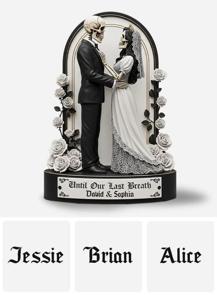 Personalized Jack & Sally Couple Acrylic Plaque Wedding Anniversary Gift Decor