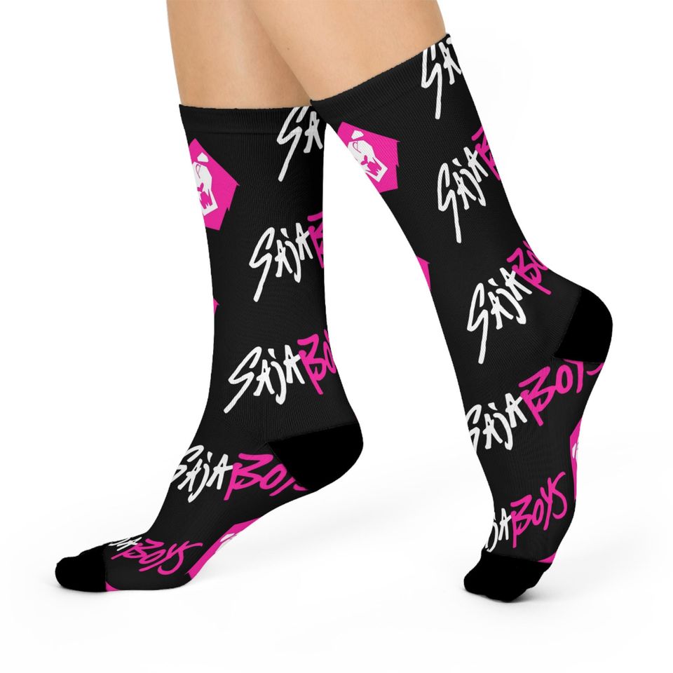 Saja Boys Fan Socks, Kpop Hunters Cozy Gift for Friends, Teens, and Kpop Fans