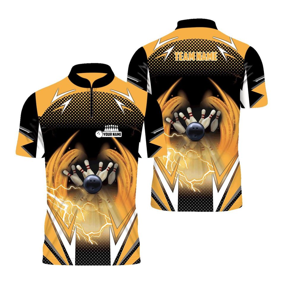 Personalized Bowling Polo Shirt, Gift For Him