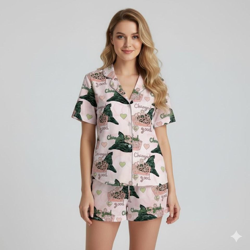 Wicked Change is good Pajama, Defy Gravity Set, Wizard Musical Shirt