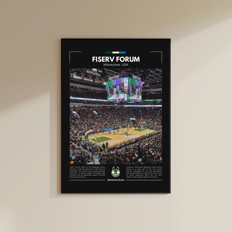 Fiserv Forum Poster | Milwaukee Bucks
