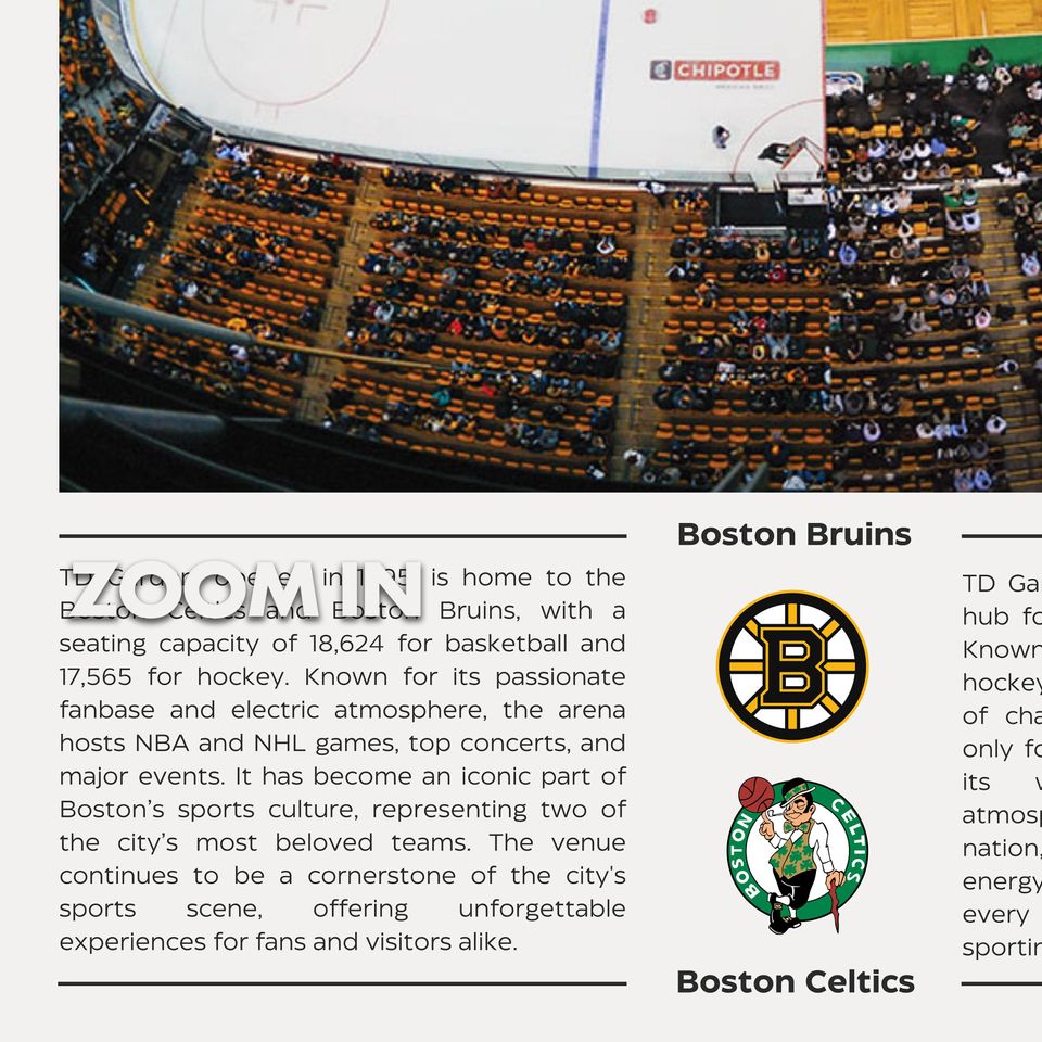 TD Garden Poster | Boston Celtics, Boston Bruins