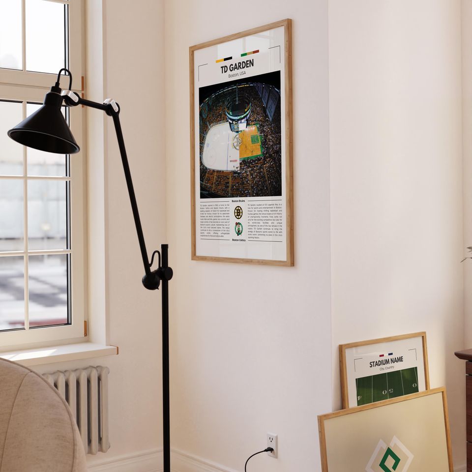 TD Garden Poster | Boston Celtics, Boston Bruins