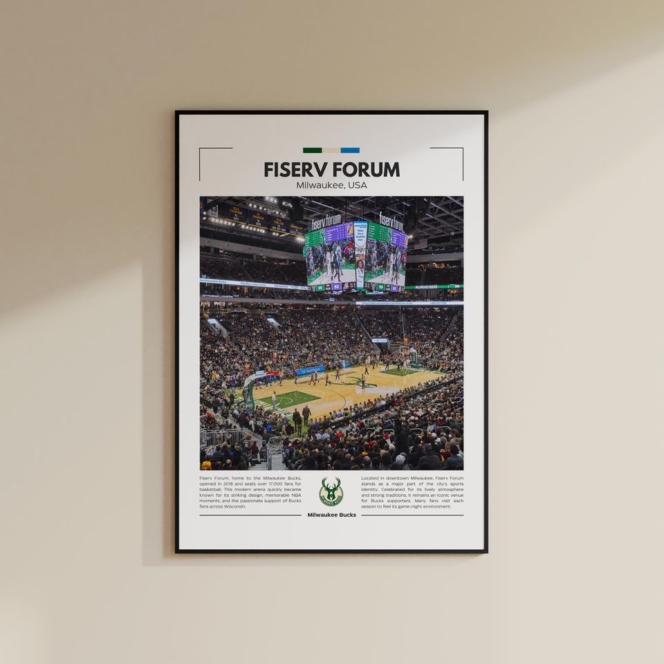 Fiserv Forum Poster | Milwaukee Bucks