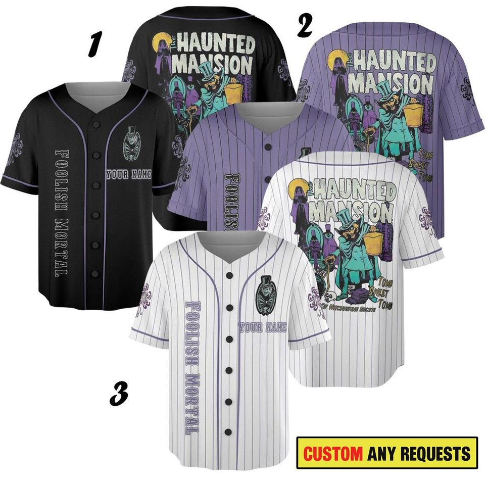 Personalized The Haunted Mansion Baseball Jersey