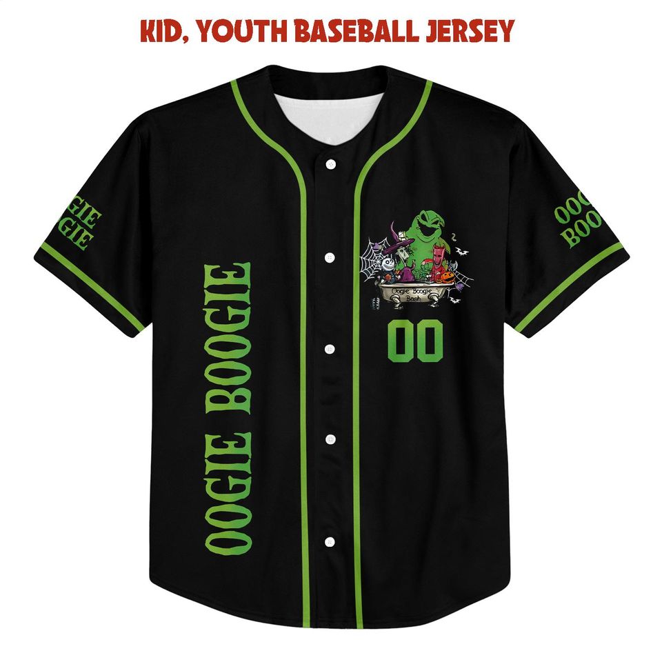Custom Oogie Boogie Bash 2025 Halloween Baseball Jersey
