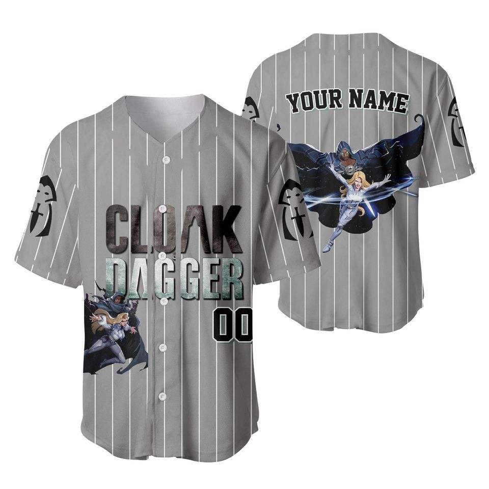 Marvel Rivals Cloak and Dagger Jersey Shirt, Marvel Baseball Jersey