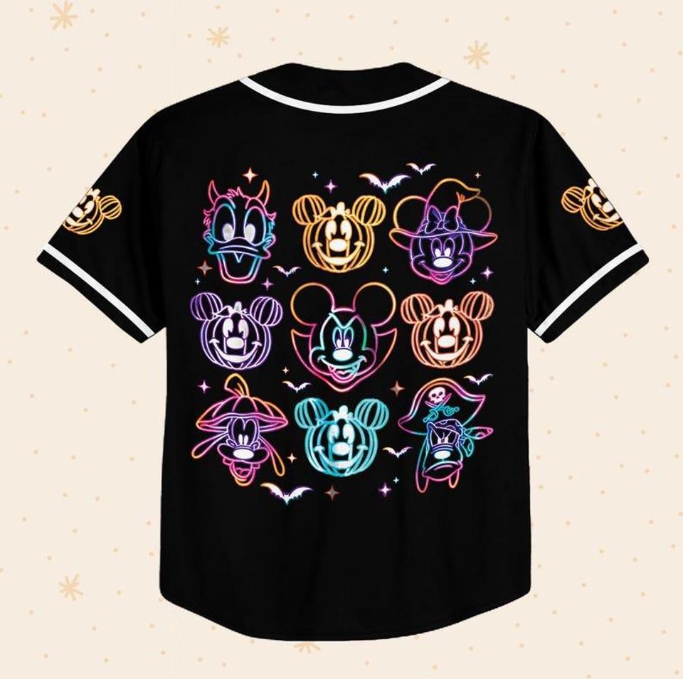 Personalize Disney Mickey and Co Halloween Baseball Jerseys