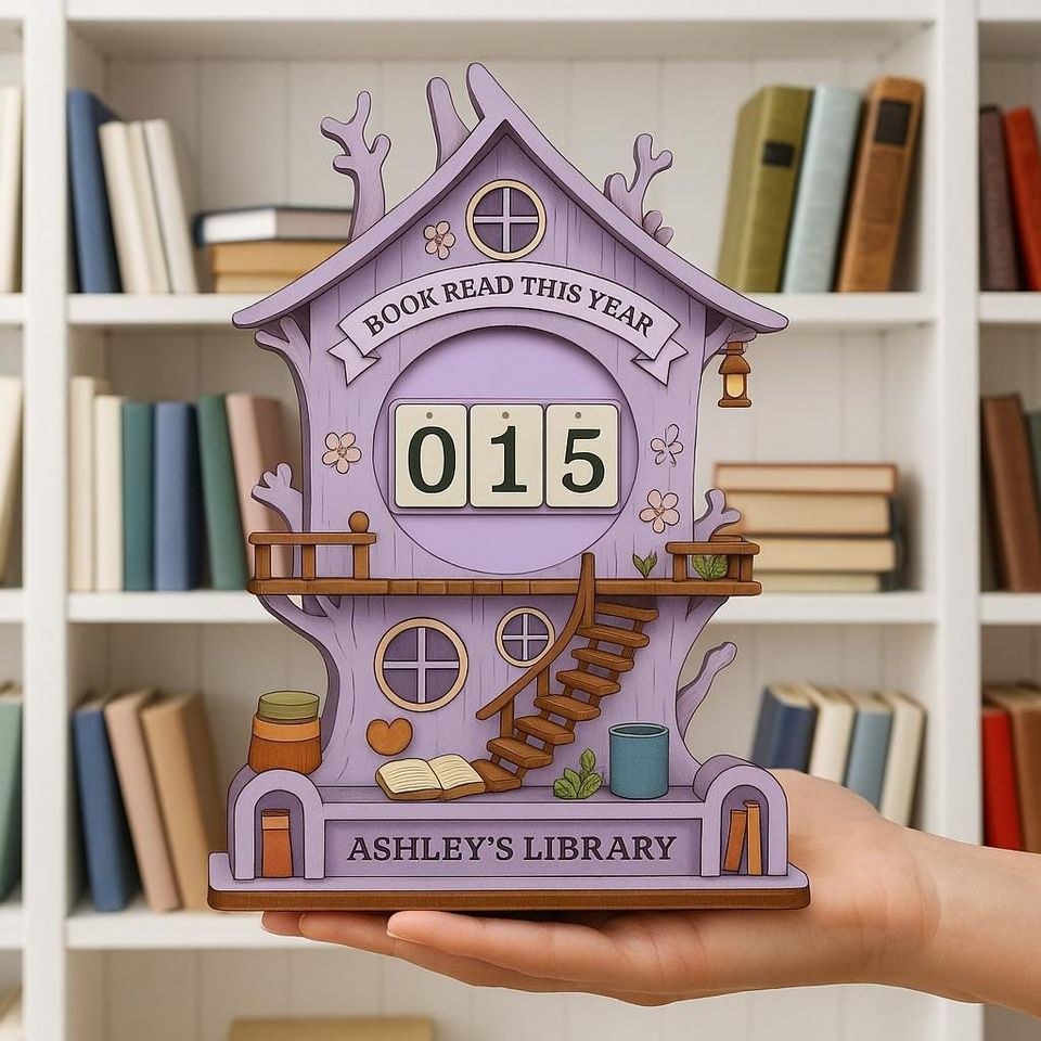 Personalized Forest Books Read Tracker - TreeHouse Books Read This Year