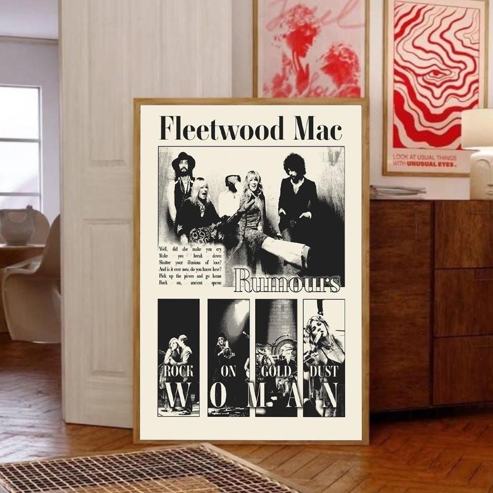 Fleetwood Mac RUMOURS Album Cover Wall Art Posters | No Framed