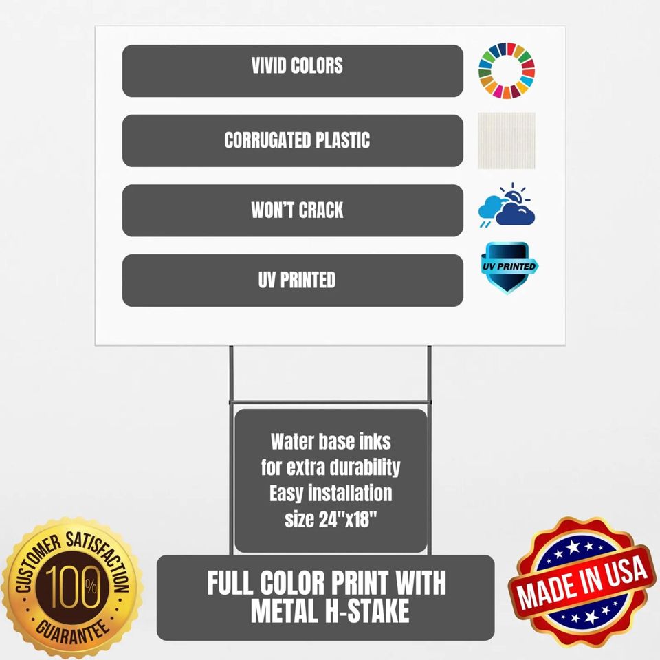 Justice for Charlie Kirk Yard Sign, Political Garden Decor, Political Yard Sign, Protest Sign