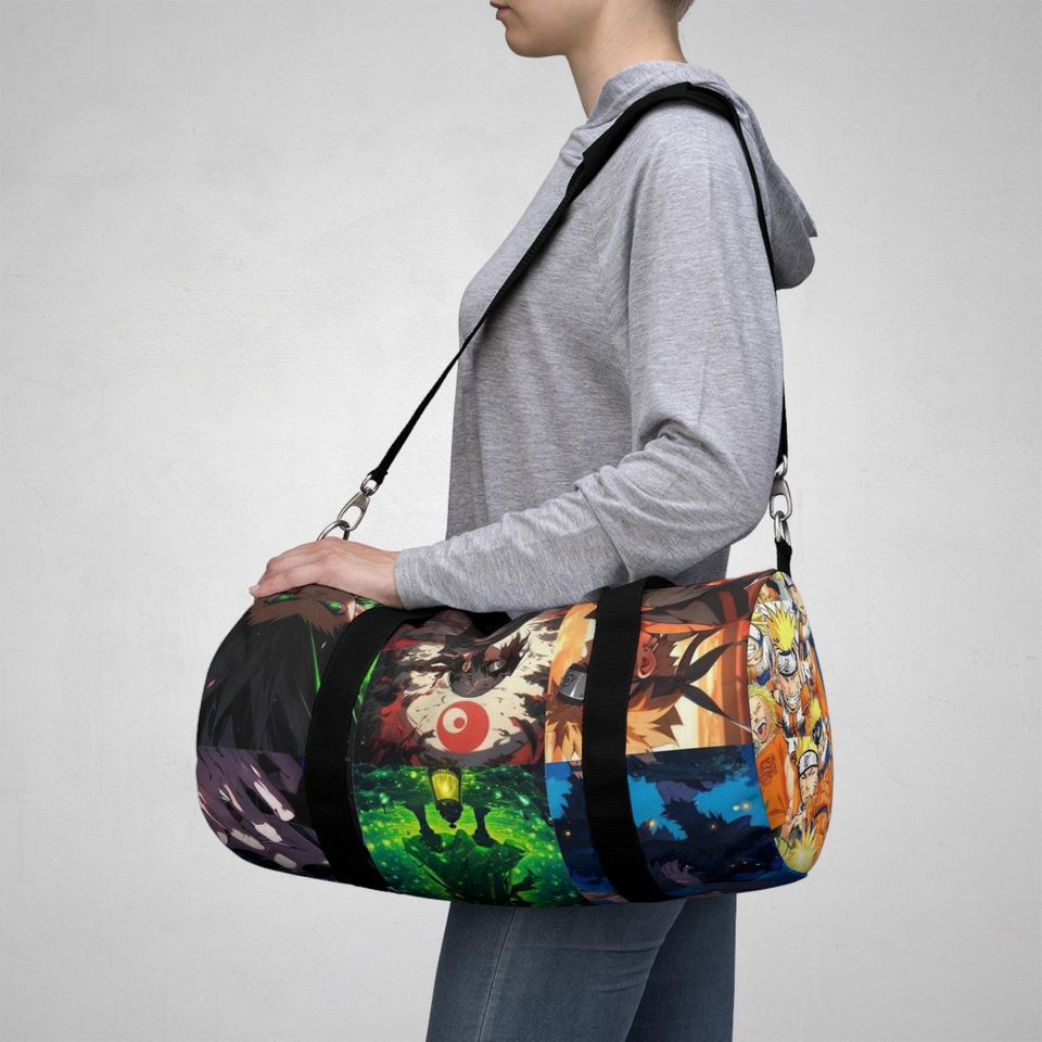 Anime Character Collage Duffel Bag | Gym Travel Overnight