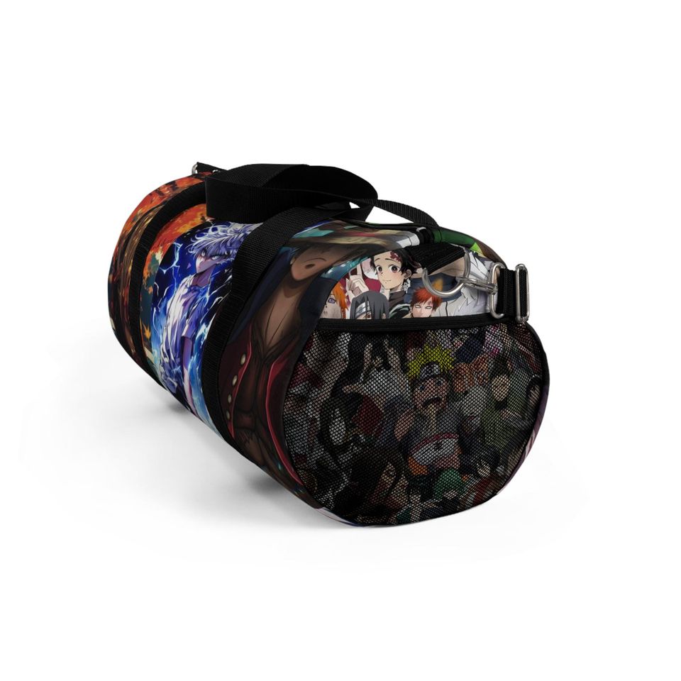Anime Character Collage Duffel Bag | Gym Travel Overnight
