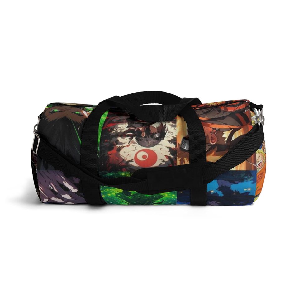 Anime Character Collage Duffel Bag | Gym Travel Overnight