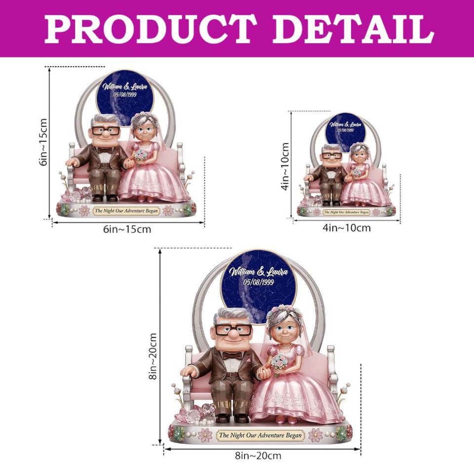 Custom Carl & Ellie Couple Acrylic Plaque | Custom Anniversary Love Gift