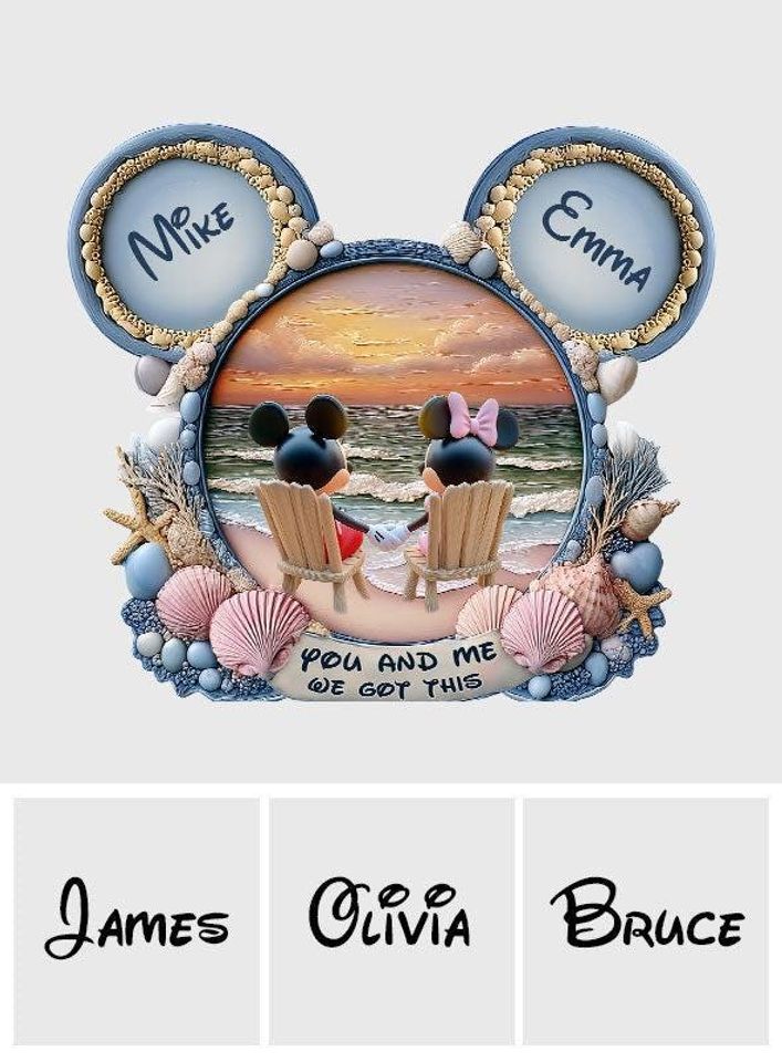 Personalized Mouse Couple Wedding Plaque, Custom Acrylic Ornament Keepsake Gift for Anniversary