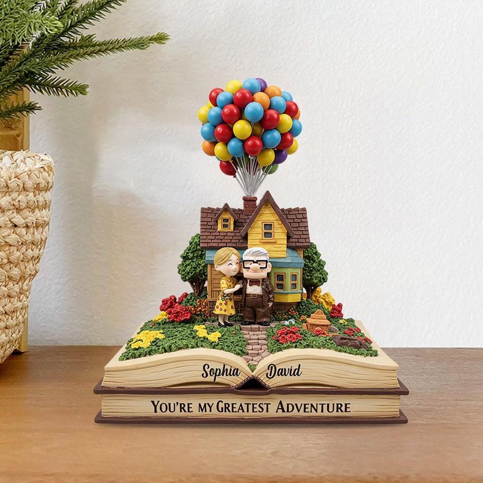 Custom Carl & Ellie Couple Acrylic Plaque | Custom Anniversary  Wedding Gift