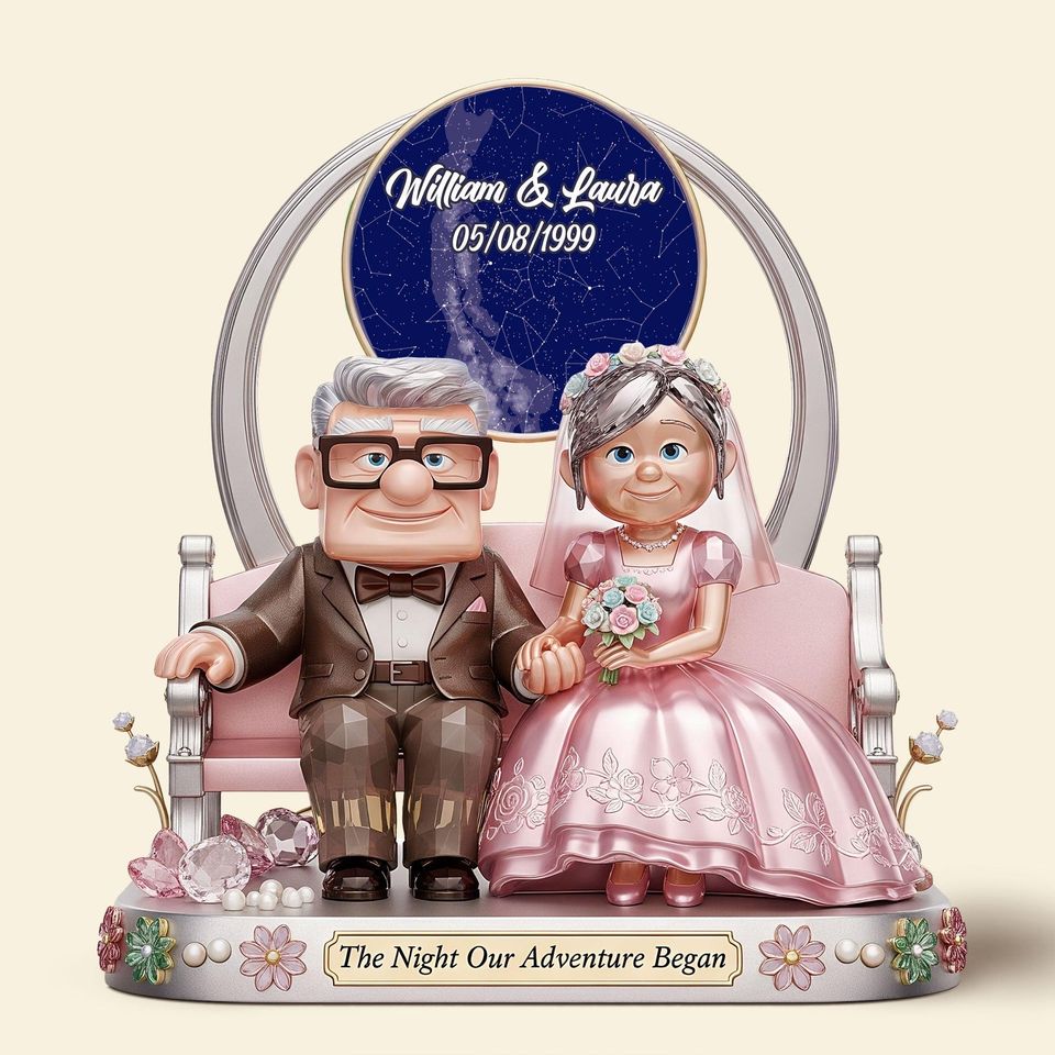 Custom Carl & Ellie Couple Acrylic Plaque | Custom Anniversary Love Gift
