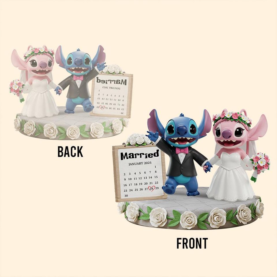 Custom Blue Alien Couple Plaque  Personalized Acrylic Keepsake for Weddings & Anniversaries