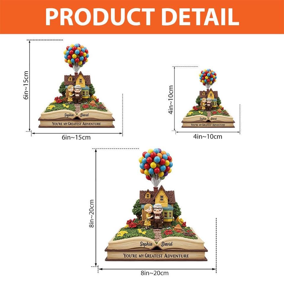 Custom Carl & Ellie Couple Acrylic Plaque | Custom Anniversary  Wedding Gift