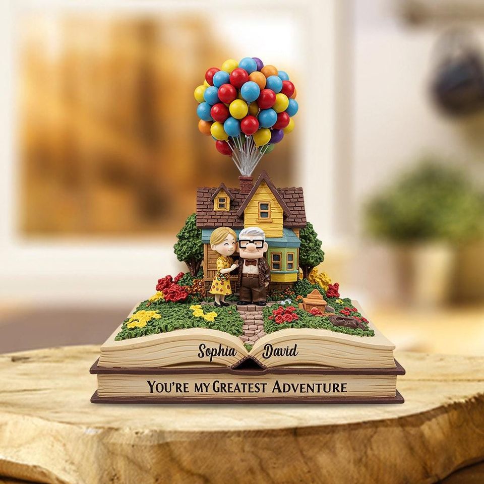 Custom Carl & Ellie Couple Acrylic Plaque | Custom Anniversary  Wedding Gift