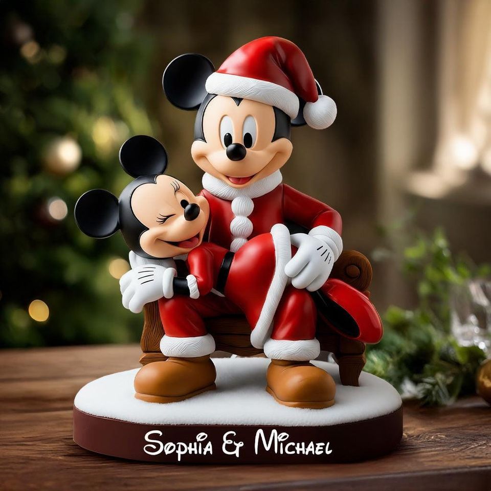 Personalized Cute Mouse Wedding Plaque, Custom Acrylic Keepsake, Couple Gift, Anniversary Couple Gift