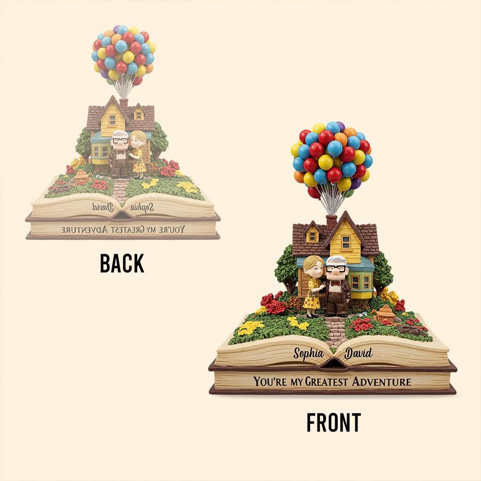 Custom Carl & Ellie Couple Acrylic Plaque | Custom Anniversary  Wedding Gift