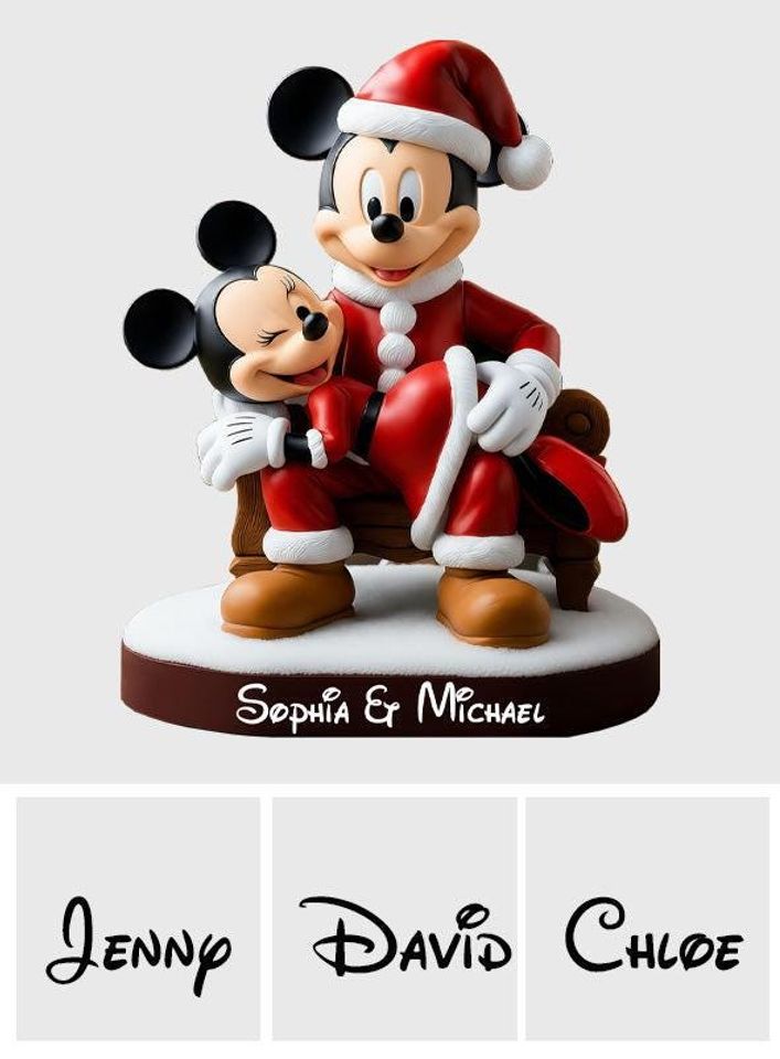 Personalized Cute Mouse Wedding Plaque, Custom Acrylic Keepsake, Couple Gift, Anniversary Couple Gift