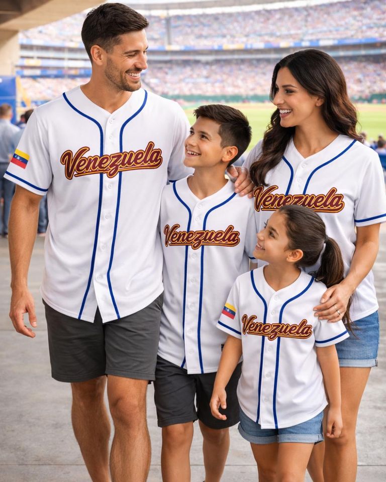 Custom White Venezuela Jersey 2026 World Baseball Classic, Limited Baseball Shirt Men Youth Size, Personalized Venezuela Jersey