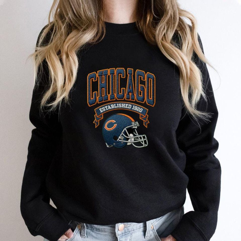Embroidered Los Angles Chargers Oversized Sweatshirt, Unisex College Sweater, Vintage Streetwear Pullover