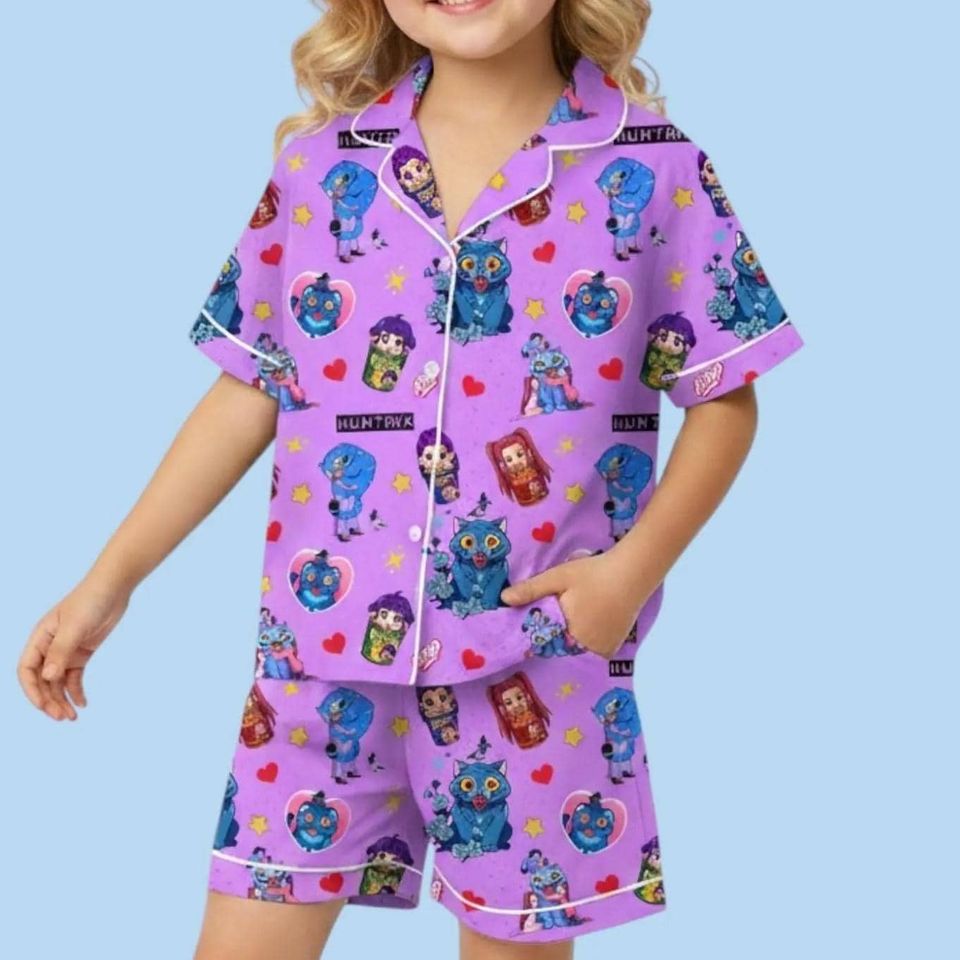 Kpop Character Pajama Set with Pocket