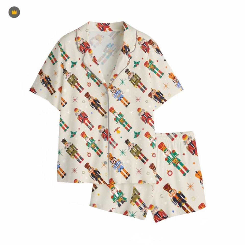 Nutcracker Christmas Pajama Set with Pocket