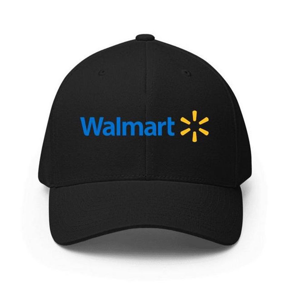 Baseball Cap with Walmart Logo, Adjustable, Printed Sports Hat