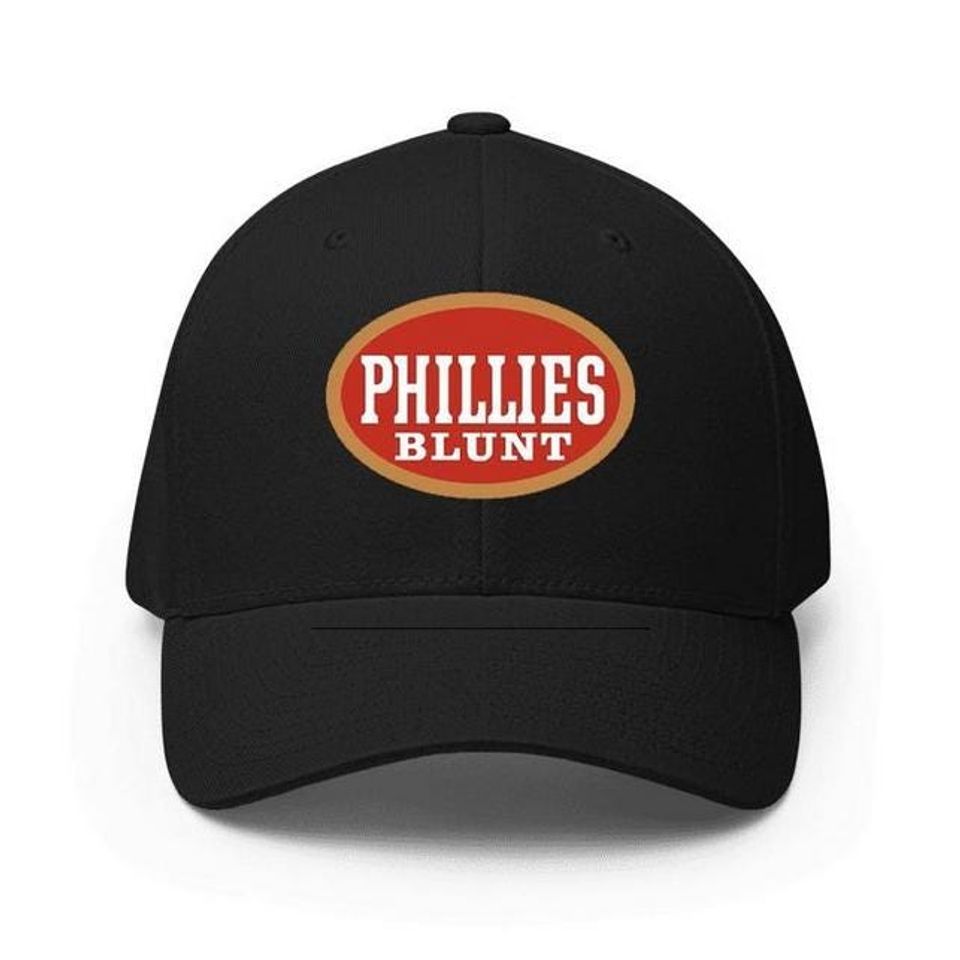 Philadelphia Phillies Cigar Logo Print Baseball Cap Adjustable